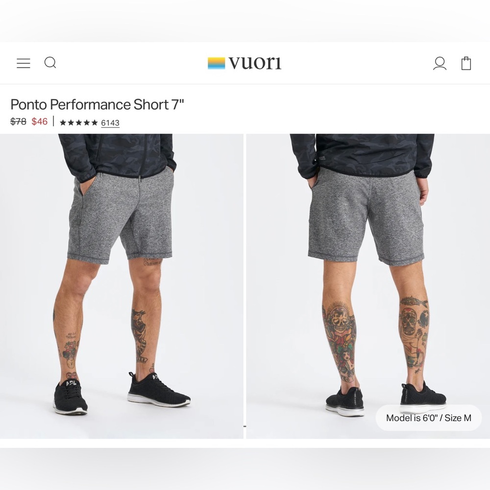 Vuori Men’s Ponto 7in Short